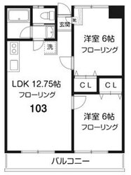 サンハイツ国領の物件間取画像